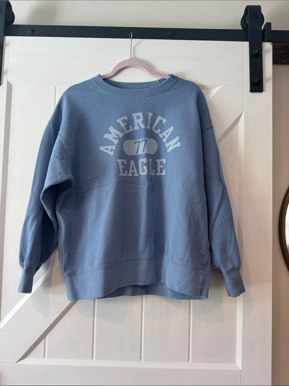 American Eagle Outfitters Dusty Blue Crewneck Pullover